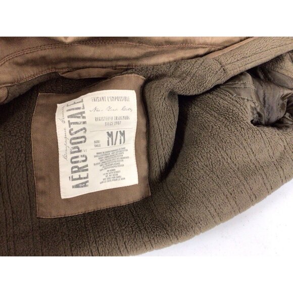Aeropostale Brown Chore Coat Jacket Mens Medium - Picture 8 of 9